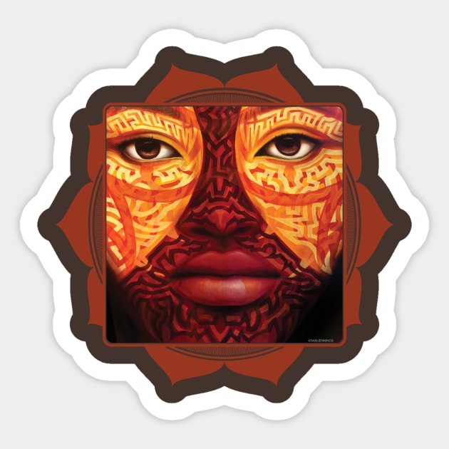 Lotus Tribe 10-01 Sticker by samjennings